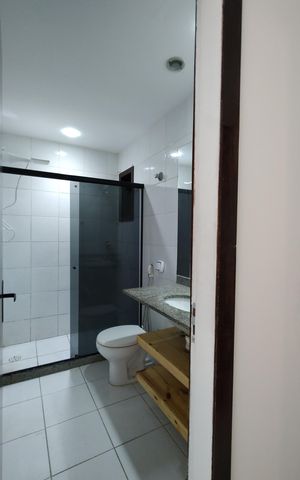 Casa de condomínio para alugar com 120m², 2 quartos e 1 vagaBanheiro da Suíte 1