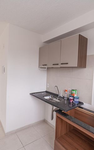 Apartamento para alugar com 34m², 2 quartos e sem vaga Apartamento para alugar com 34m², 2 quartos e sem vagaCozinha e Área de Serviço