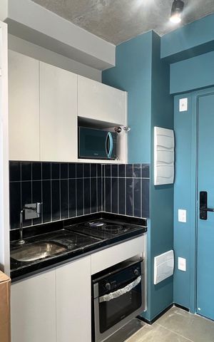 Studio à venda com 28m², 1 quarto e sem vaga Studio à venda com 28m², 1 quarto e sem vagaCozinha