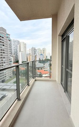 Studio para alugar com 33m², 1 quarto e 1 vaga Studio para alugar com 33m², 1 quarto e 1 vagaVaranda