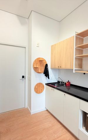 Studio para alugar com 33m², 1 quarto e 1 vaga Studio para alugar com 33m², 1 quarto e 1 vagaCozinha