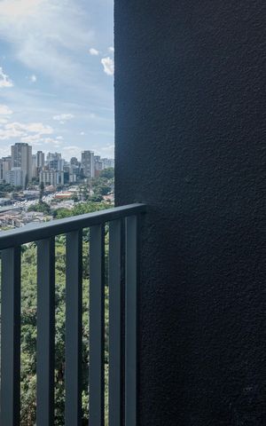 Studio à venda com 26m², 1 quarto e sem vagaVaranda