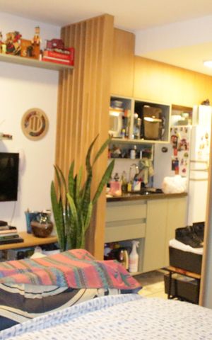 Studio à venda com 27m², 1 quarto e sem vagaStudio