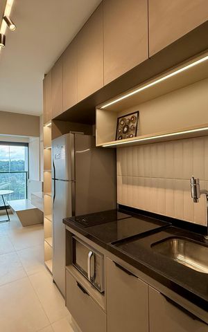 Studio para alugar com 26m², 1 quarto e sem vaga Studio para alugar com 26m², 1 quarto e sem vagaCozinha