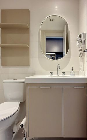 Studio para alugar com 26m², 1 quarto e sem vaga Studio para alugar com 26m², 1 quarto e sem vagaBanheiro