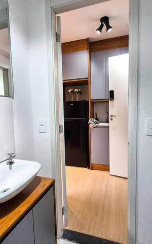 Studio para alugar com 15m², 1 quarto e sem vagaBanheiro social