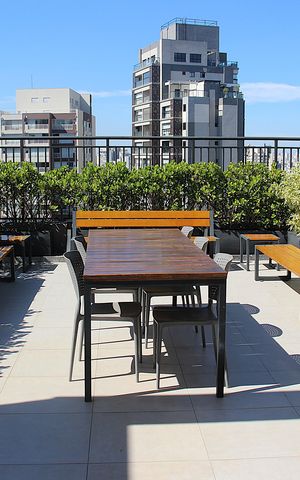 Studio à venda com 25m², 1 quarto e sem vagaRooftop