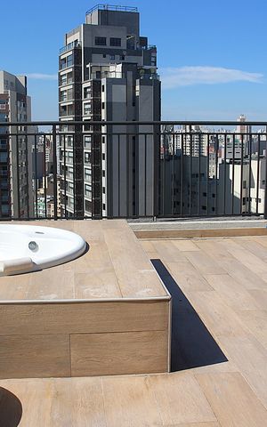 Studio à venda com 25m², 1 quarto e sem vagaTerraço - Banheira