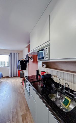 Apartamento à venda com 27m², 1 quarto e sem vagaCozinha