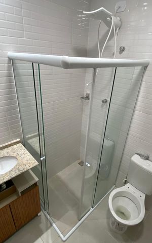 Casa para alugar com 55m², 2 quartos e sem vaga Casa para alugar com 55m², 2 quartos e sem vagaBanheiro Social