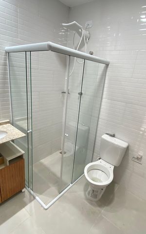 Casa para alugar com 55m², 2 quartos e sem vaga Casa para alugar com 55m², 2 quartos e sem vagaBanheiro Social