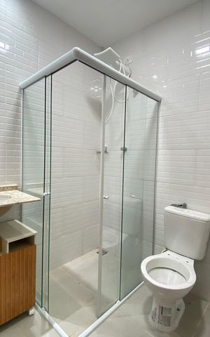 Casa para alugar com 55m², 2 quartos e sem vaga Casa para alugar com 55m², 2 quartos e sem vagaBanheiro Social