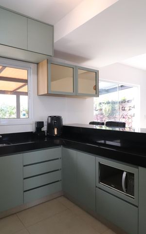 Casa de condomínio para alugar com 82m², 3 quartos e 2 vagasCozinha