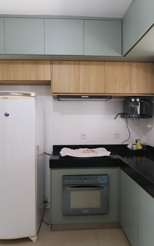 Casa de condomínio para alugar com 82m², 3 quartos e 2 vagasCozinha