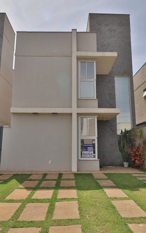 Casa de condomínio para alugar com 82m², 3 quartos e 2 vagasPlaca