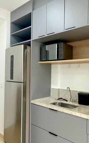 Studio para alugar com 24m², 1 quarto e sem vagaCozinha