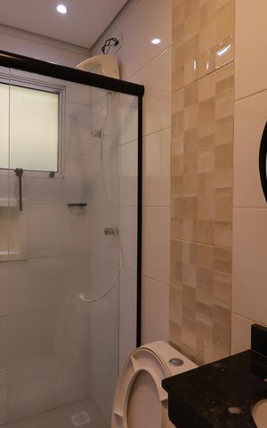 Apartamento para alugar com 100m², 2 quartos e 1 vagaBanheiro da Suíte