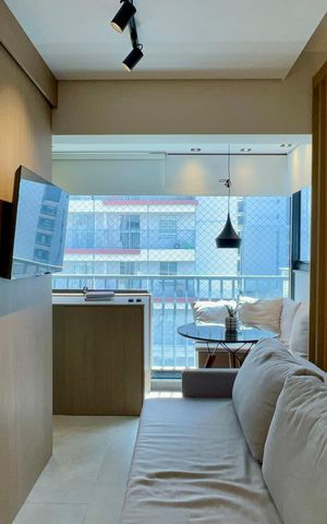 Studio à venda com 26m², 1 quarto e sem vaga Studio à venda com 26m², 1 quarto e sem vagaSala