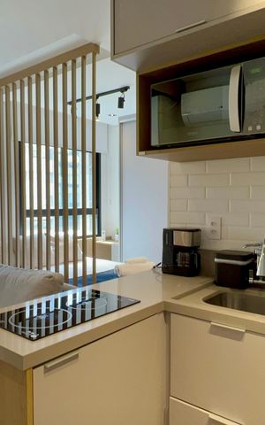 Studio à venda com 26m², 1 quarto e sem vaga Studio à venda com 26m², 1 quarto e sem vagaCozinha