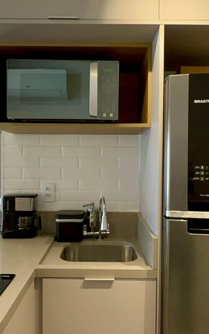 Studio à venda com 26m², 1 quarto e sem vaga Studio à venda com 26m², 1 quarto e sem vagaCozinha