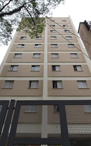 Apartamento para alugar com 40m², 1 quarto e 1 vagaFachada do Prédio