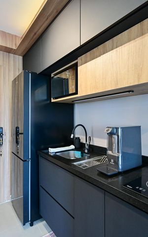 Studio à venda com 26m², 1 quarto e sem vaga Studio à venda com 26m², 1 quarto e sem vagaCozinha