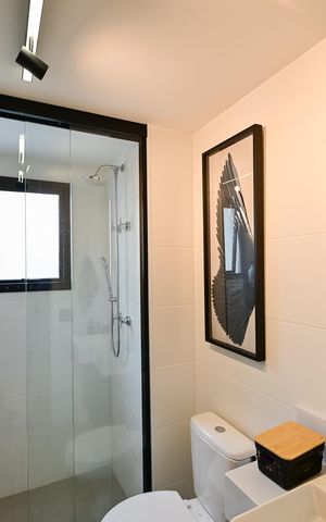 Studio à venda com 26m², 1 quarto e sem vaga Studio à venda com 26m², 1 quarto e sem vagaBanheiro Social