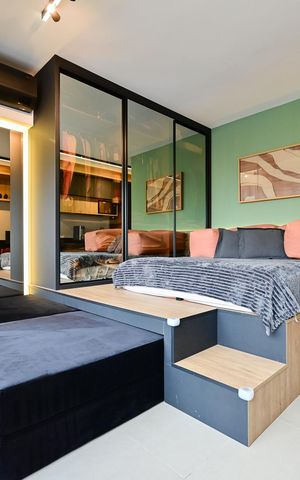 Studio à venda com 26m², 1 quarto e sem vaga Studio à venda com 26m², 1 quarto e sem vagaSala/Quarto