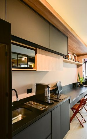 Studio à venda com 26m², 1 quarto e sem vaga Studio à venda com 26m², 1 quarto e sem vagaCozinha