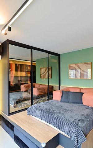 Studio à venda com 26m², 1 quarto e sem vaga Studio à venda com 26m², 1 quarto e sem vagaSala/Quarto
