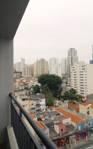 Studio à venda com 26m², 1 quarto e sem vagaVaranda