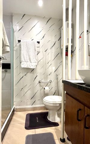 Apartamento para alugar com 65m², 1 quarto e 1 vagaBanheiro