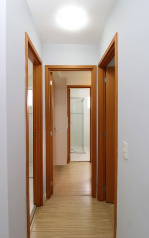 Apartamento para alugar com 78m², 2 quartos e 2 vagasCorredor - Quartos