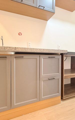 Studio à venda com 29m², 1 quarto e sem vagaCozinha 