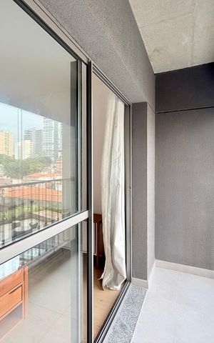 Studio à venda com 29m², 1 quarto e sem vagaSacada do Studio