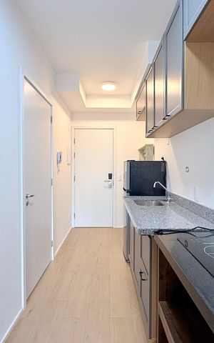 Studio à venda com 29m², 1 quarto e sem vagaCozinha 