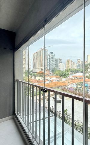 Studio à venda com 29m², 1 quarto e sem vagaSacada do Studio