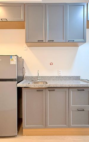 Studio à venda com 29m², 1 quarto e sem vagaCozinha 