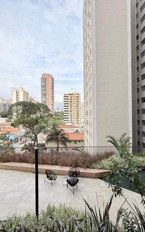 Studio à venda com 29m², 1 quarto e sem vagaVista  da Sacada do Studio