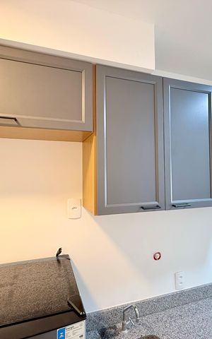 Studio à venda com 29m², 1 quarto e sem vagaCozinha 