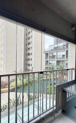 Studio à venda com 29m², 1 quarto e sem vagaSacada do Studio