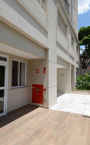 Apartamento à venda com 42m², 2 quartos e 1 vagaFachada do bloco