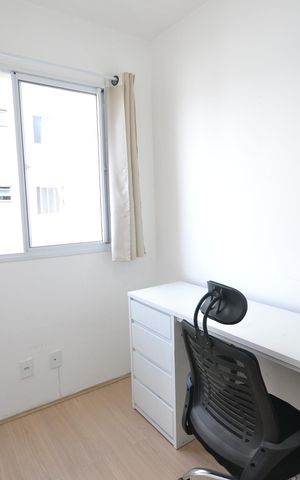Apartamento à venda com 45m², 2 quartos e 1 vagaQuarto 2