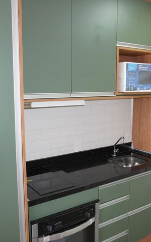 Studio à venda com 26m², 1 quarto e sem vagaCozinha