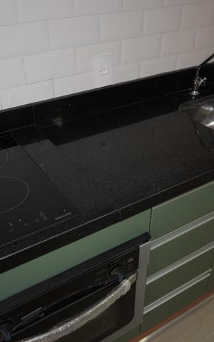 Studio à venda com 26m², 1 quarto e sem vagaCozinha