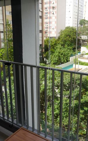 Studio à venda com 26m², 1 quarto e sem vagaVaranda