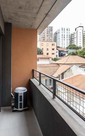Studio para alugar com 27m², 1 quarto e sem vaga Studio para alugar com 27m², 1 quarto e sem vagavaranda