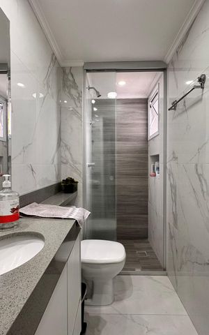 Apartamento à venda com 62m², 2 quartos e 1 vagaBanheiro