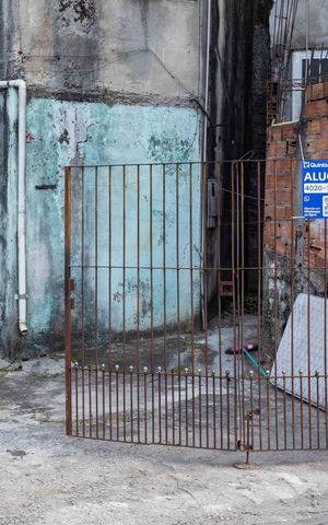 Casa para alugar com 72m², 2 quartos e sem vagaFachada e placa