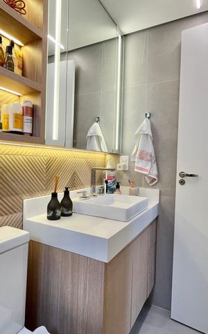 Apartamento à venda com 57m², 2 quartos e 1 vaga Apartamento à venda com 57m², 2 quartos e 1 vagaBanheiro da Suíte